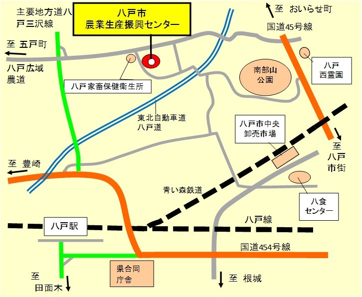 農業生産振興センター地図
