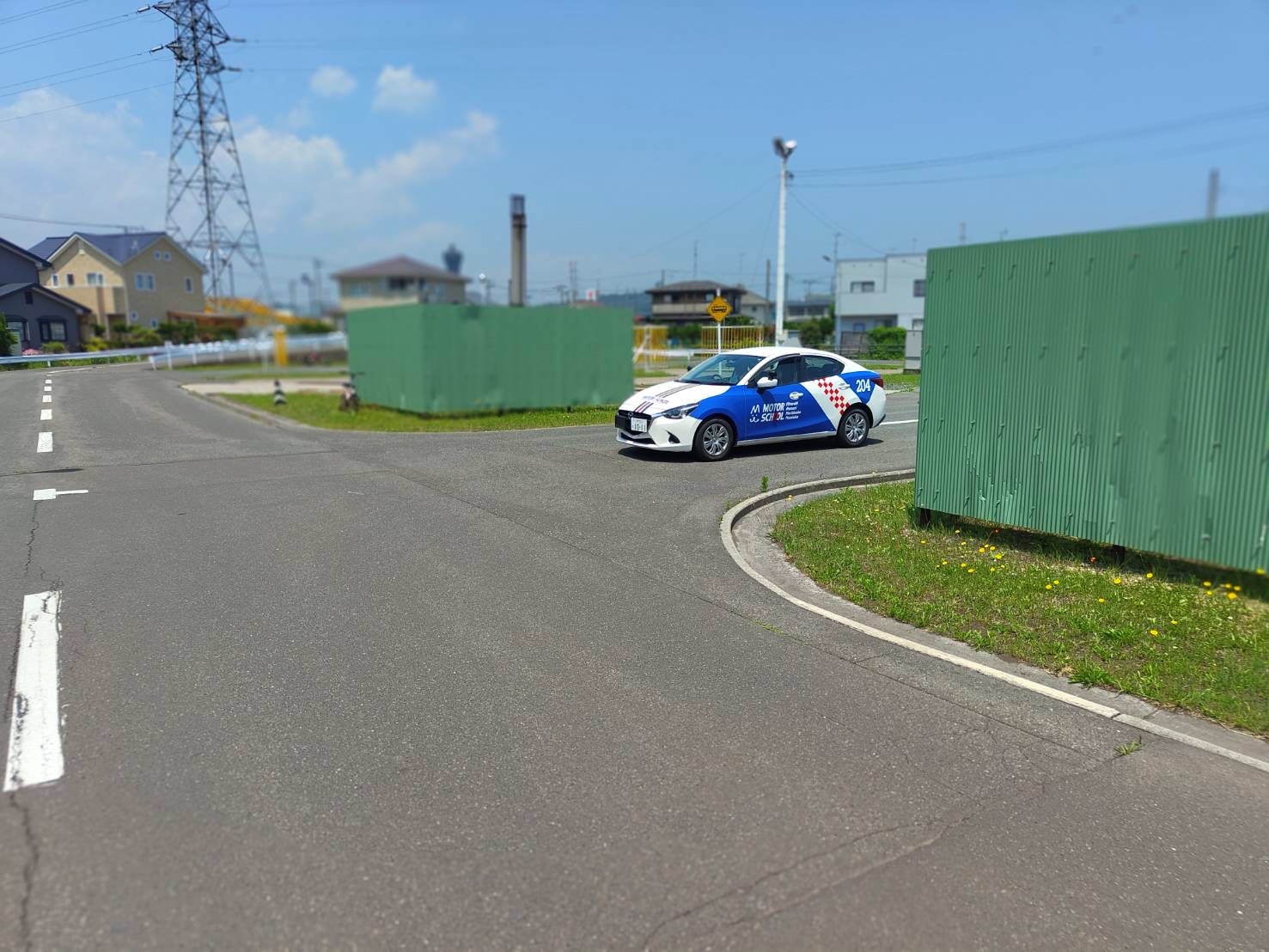 教習コース内運転の様子