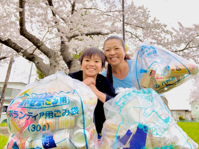 活動終了後の二人の集合写真