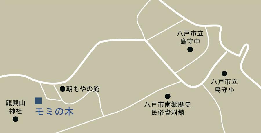 モミの木の所在地の周辺地図