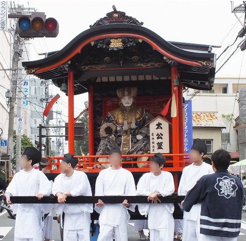 山車人形「太公望」修復前