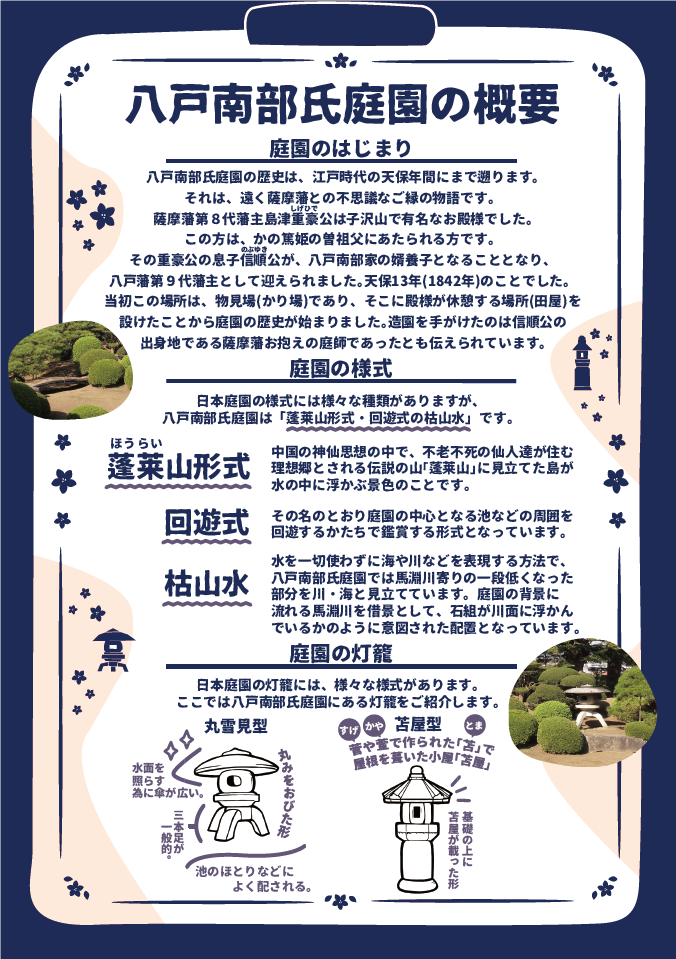 八戸南部氏庭園の概要