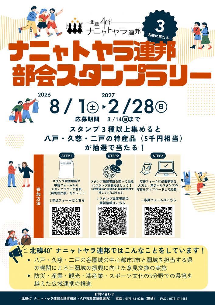 ナニャトヤラ連邦部会スタンプラリーチラシ