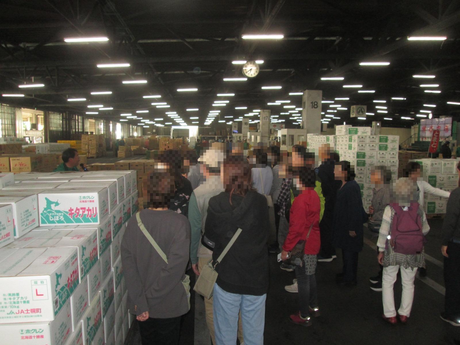 令和7年度大人の市場見学会の様子