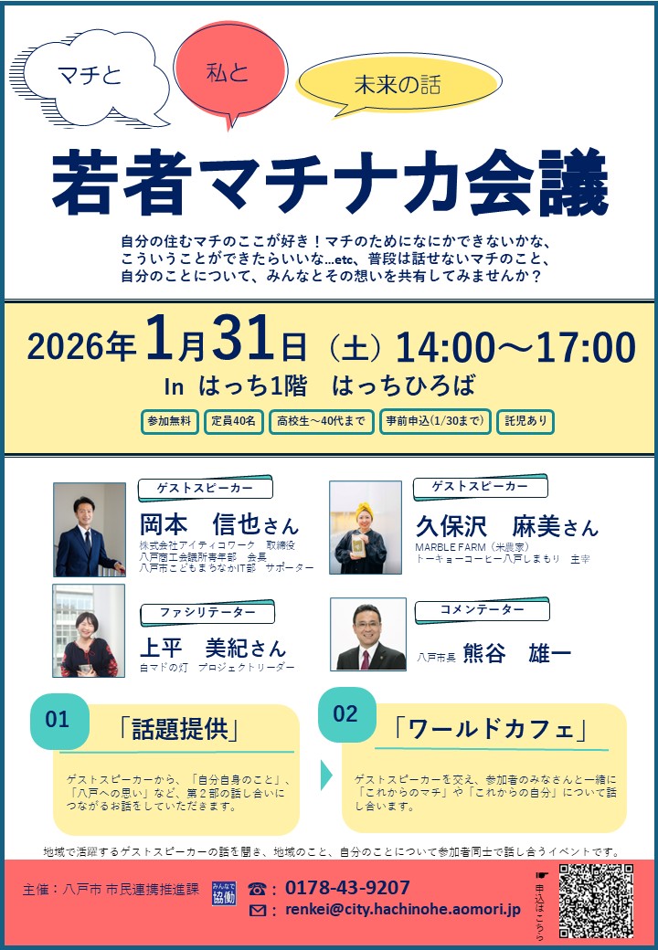 若者マチナカ会議チラシ