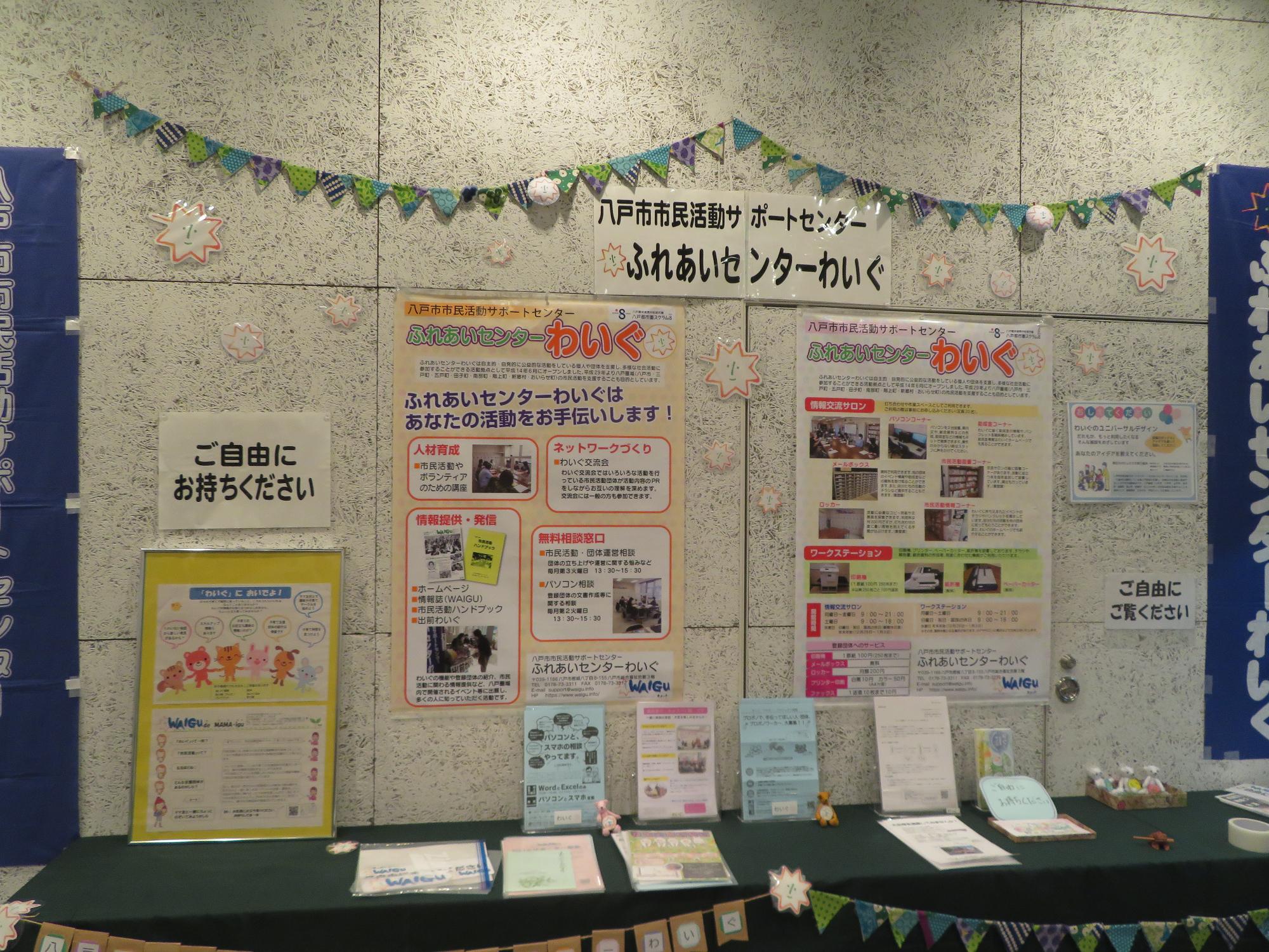 市民活動サポートセンターわいぐの展示画像