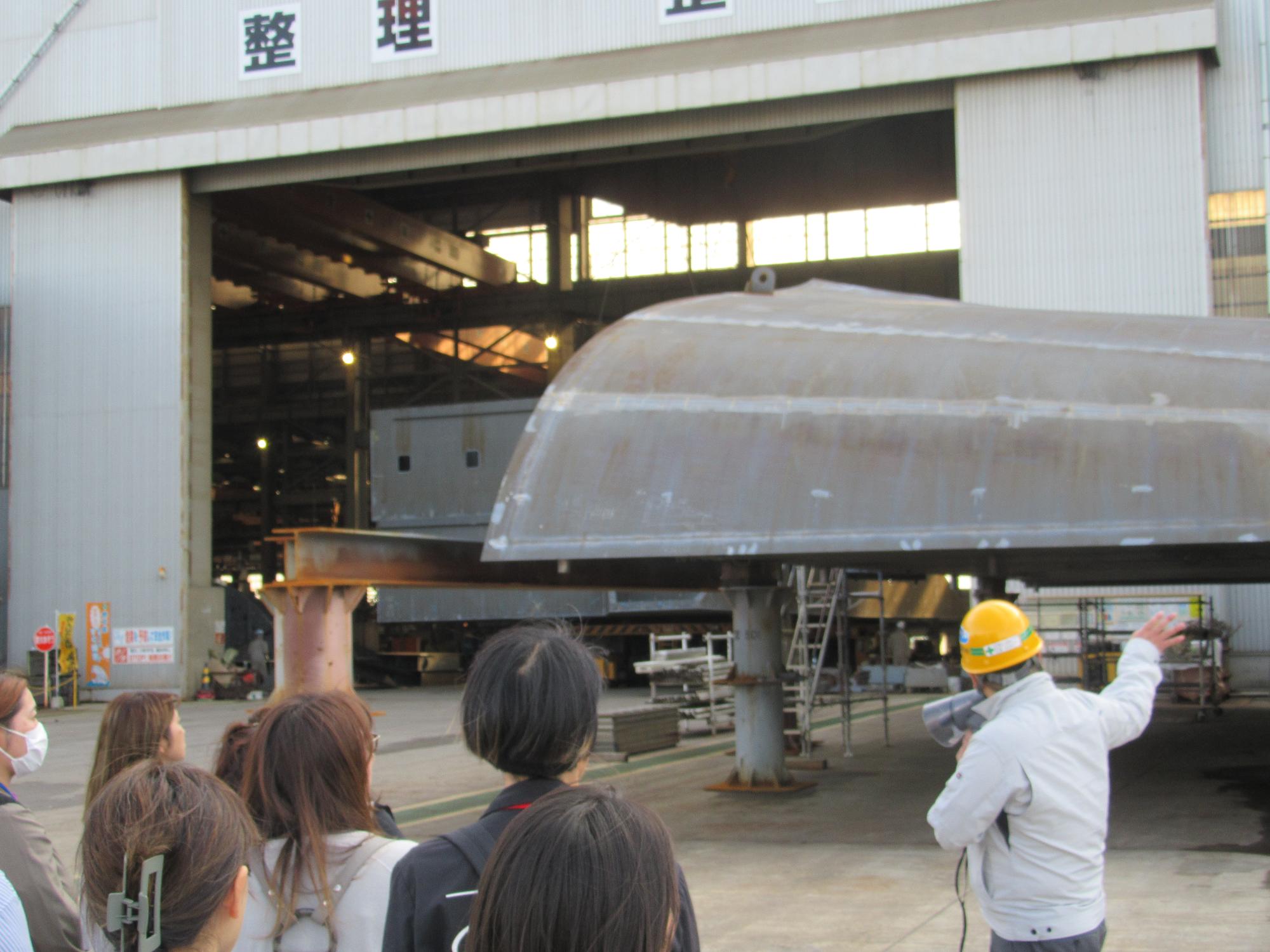 北日本造船株式会社 豊洲工場見学の様子2