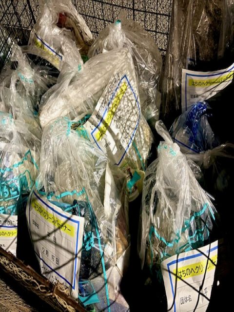 拾ったごみの写真