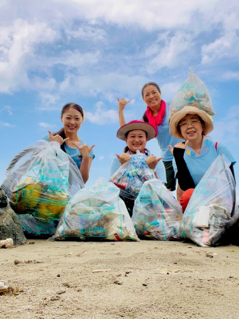 集めたごみの写真