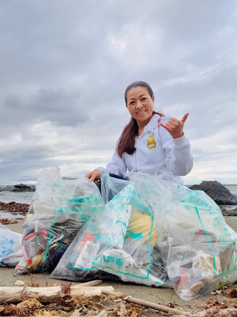 ごみ拾い終了後の様子