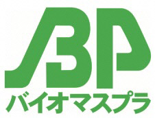 緑色の字でBPの下にバイオマスプラと書かれているバイオマスプラスチックマーク