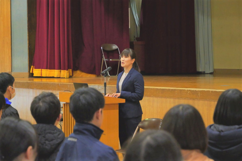 天摩由貴選手による講演
