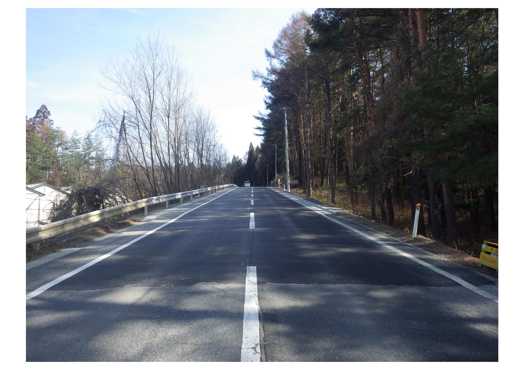 南部町方面から笹子交差点完成後の写真