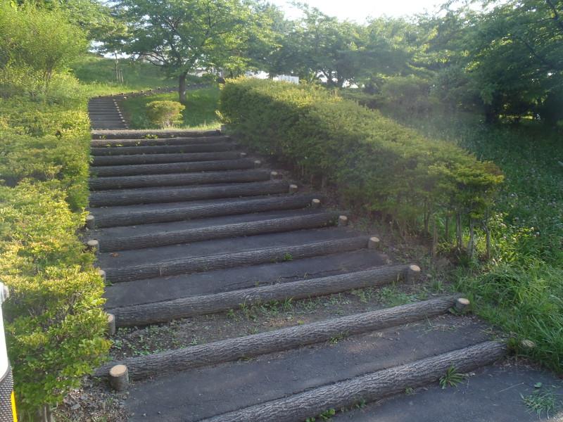 南鹿島公園の階段の写真