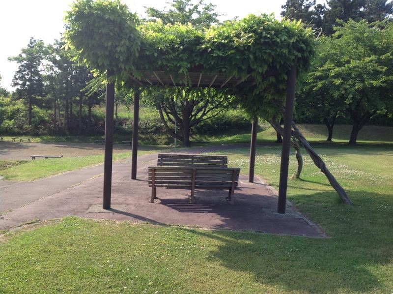 八太郎ヶ丘公園のパーゴラの写真