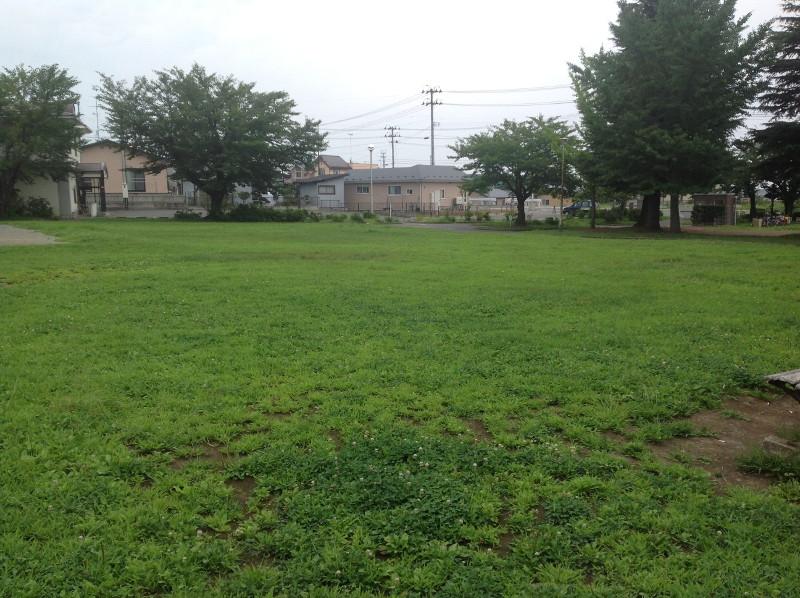 芝生の広がる中居林公園全体の写真
