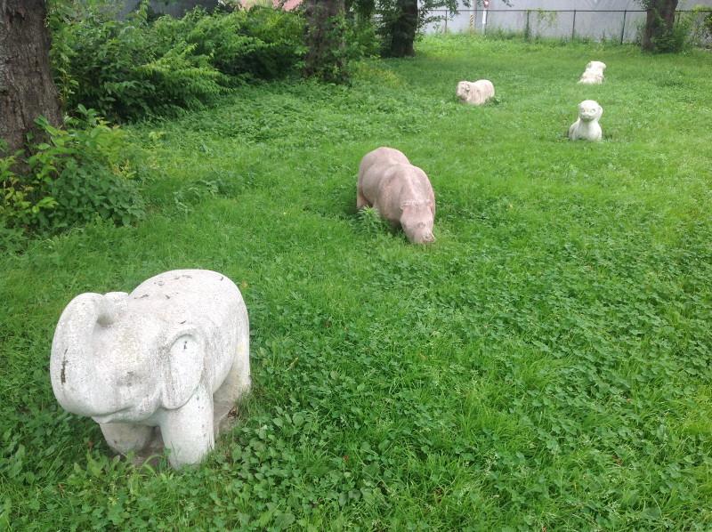 吹上公園のコンクリートアニマルの写真