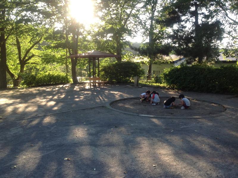 松ヶ丘公園の砂場の写真