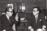 三木武夫元首相と熊谷義雄