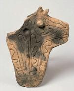 縄文式板状土偶の写真