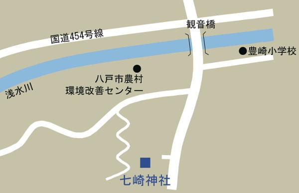 七崎神社の周辺地図