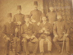 野田正太郎（前列左から二人目）とオスマン帝国士官