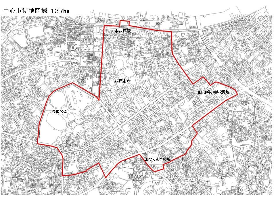 中心市街地区域地図