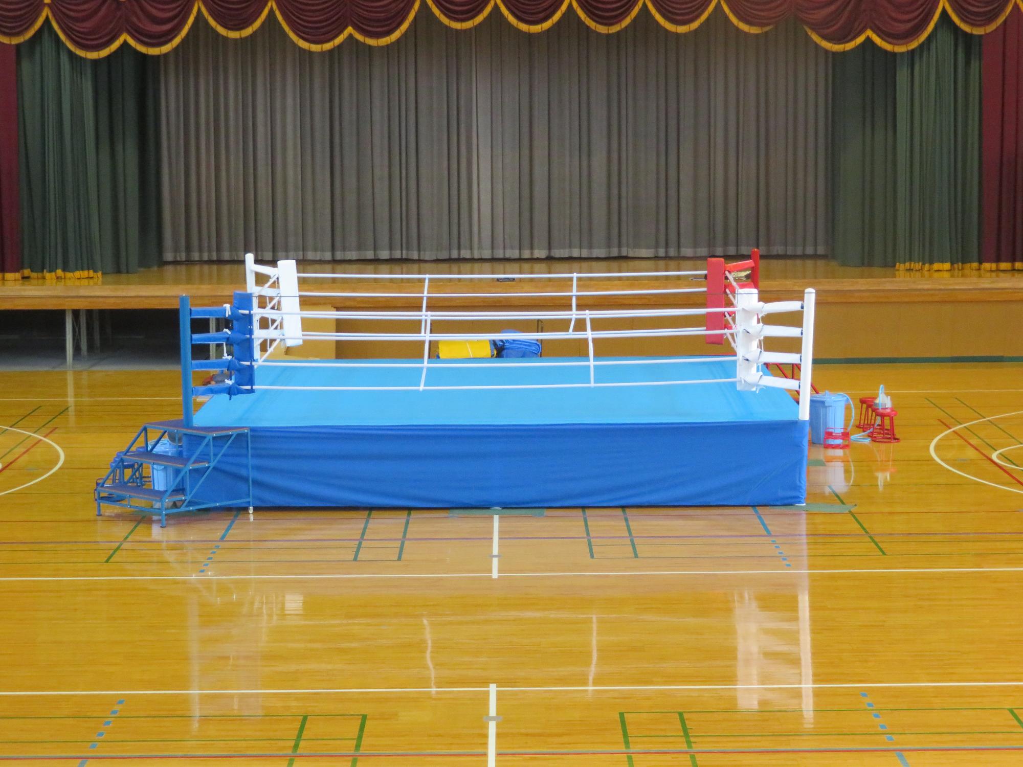 八戸市体育館ボクシングリング