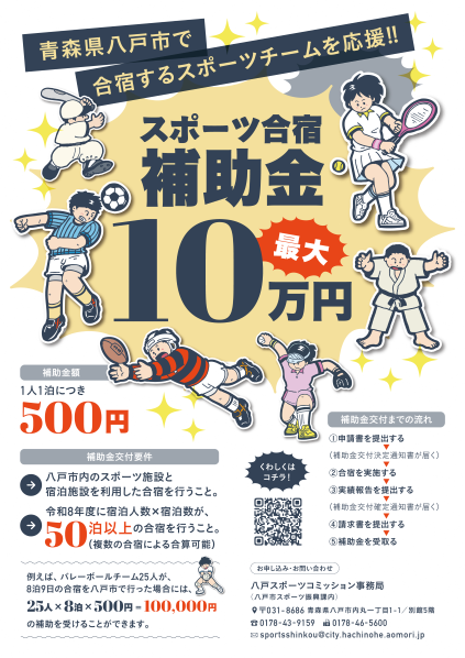R8合宿補助金チラシ