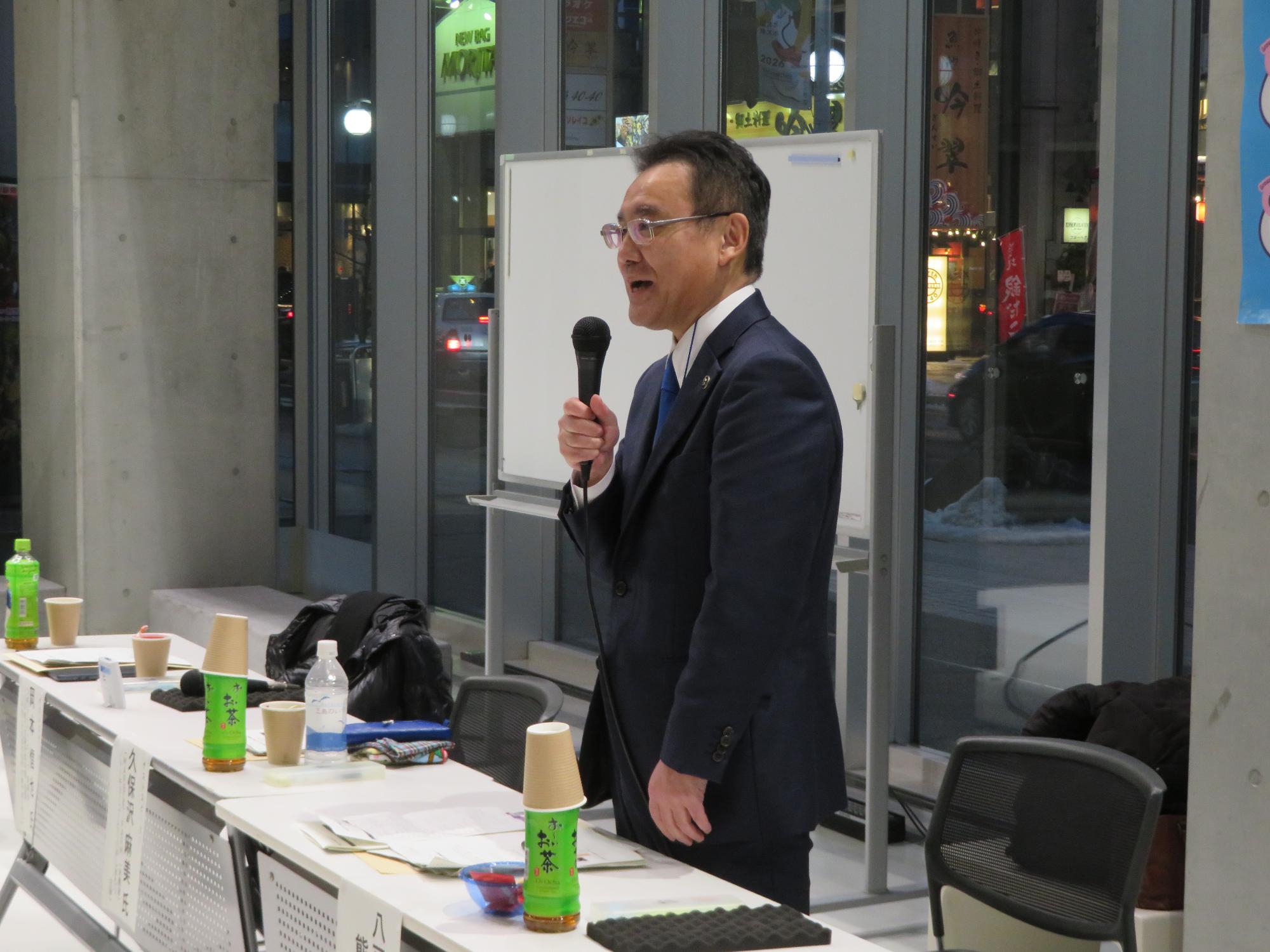 市長からの感想の写真画像。